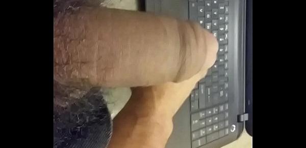  Jacking Off While Watching Porn with Cumshot